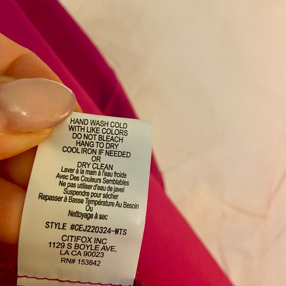 Code Mode Fuchsia Open Front Blazer - Picture 4 of 5